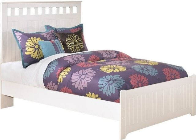Signature Design by Ashley® Lulu 5-Piece White Full Panel Bed Set-1