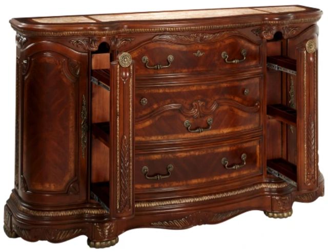Michael Amini® Cortina® Honey Walnut Dresser with Mirror-2
