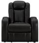 Signature Design by Ashley® Caveman Den Midnight Power Recliner with Adjustable Headrest-1