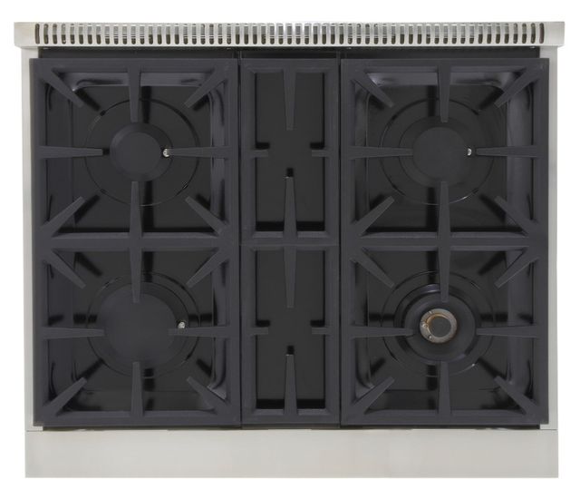 Kucht Professional KFX Series 30" Stainless Steel Propane Gas Range Top with Royal Blue Knobs-1