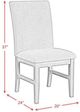 Elements International Santa Barbara Avocado/Walnut Dining Chair-2