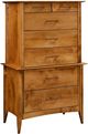 Country Classic Collection Customizable Simplicity Chest on Chest-0