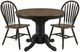 Liberty Furniture Carolina Crossing 3-Piece Antique Honey/Black Pedestal Dining Set-0
