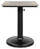 CabanaCoast® Customizable Skye Aluminum/Wooden 24" Outdoor Square Pedestal Dining Table-1