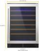 Whirlpool® 24" Black Stainless Steel Wine Cooler-2