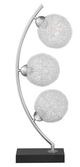 Coaster® Claudia Black/Chrome 30" Woven Spherical Metal Table Lamp -2