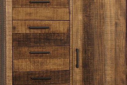 Westwood Design Urban Rustic Brushed Wheat Chifferobe-2