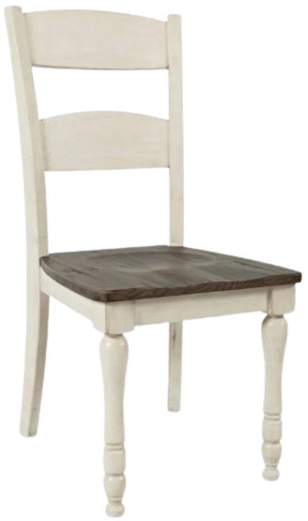 Jofran Inc. Madison County 7-Piece Vintage White 42" Dining Set-2