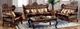 Furniture of America® Jericho Brown/Dark Oak Sofa-1