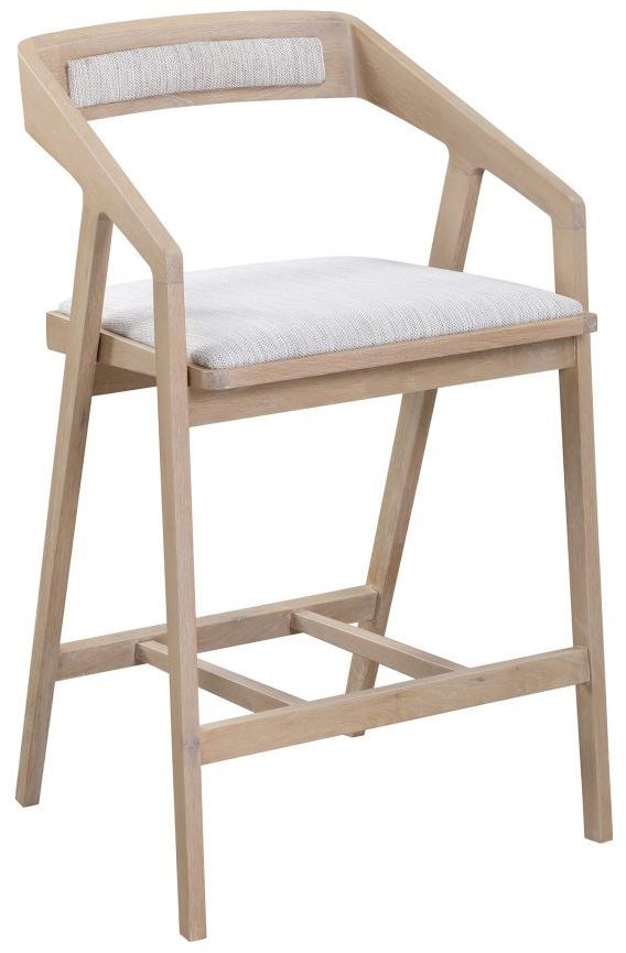 Moe's Home Collection Padma Light Grey Counter Stool-1