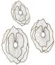 A & B Home Gold Flower Decoration Mirrors-0