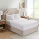 Olliix by Sleep Philosophy White Queen Cotton 300 Thread Count Tencel Filled Mattress Pad Antimicrobial BI-OME Odor Eliminator-1