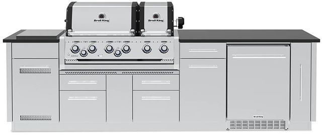 Broil King® Imperial™ S 690iF Stainless Steel Natural Gas Outdoor Kitchen Kit-0