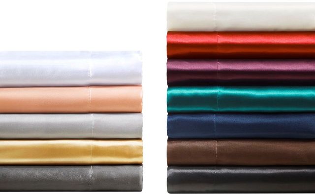Olliix by Madison Park Essentials 6-Piece Gold Queen Satin Wrinkle-Free Luxurious Sheet Set-4