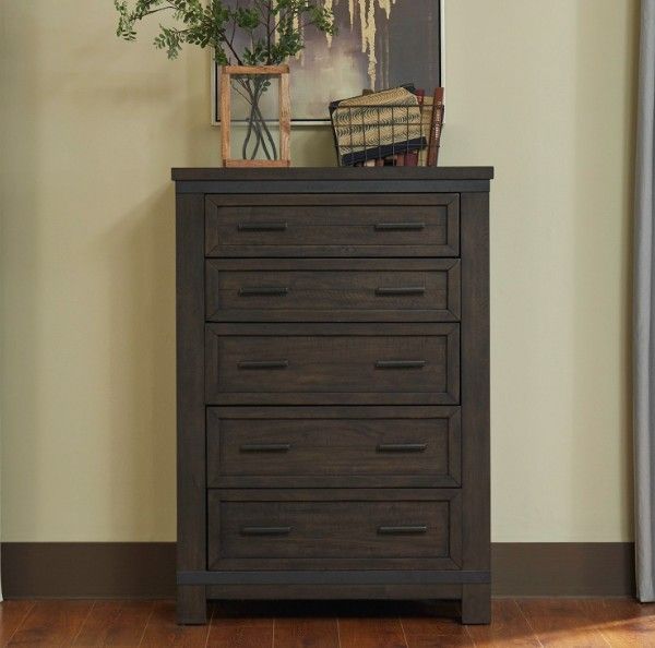 Liberty Furniture Thornwood Hills Rock Beaten Brown Chest-1