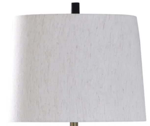 Stylecraft Malta Black/White Table Lamp-2