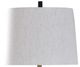Stylecraft Malta Black/White Table Lamp-2