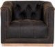 Four Hands Maxx Destroyed Black Swivel Chair-2