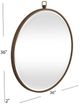 Bassett Mirror Quinn Antique Bronze Wall Mirror-2