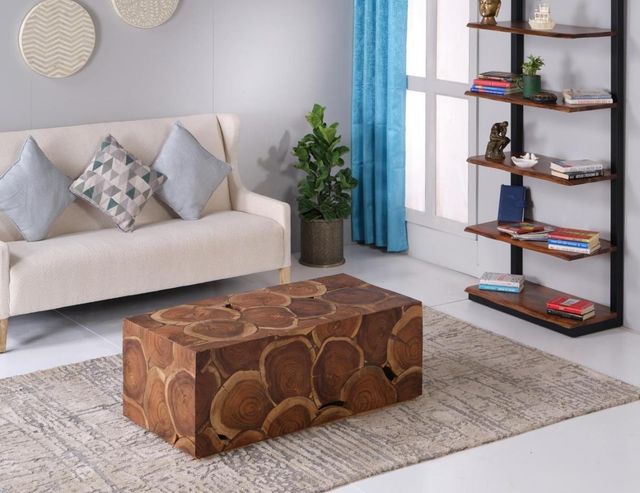 Jaipur Furniture Splendid Complements Zavala Brown Coffee Table-2