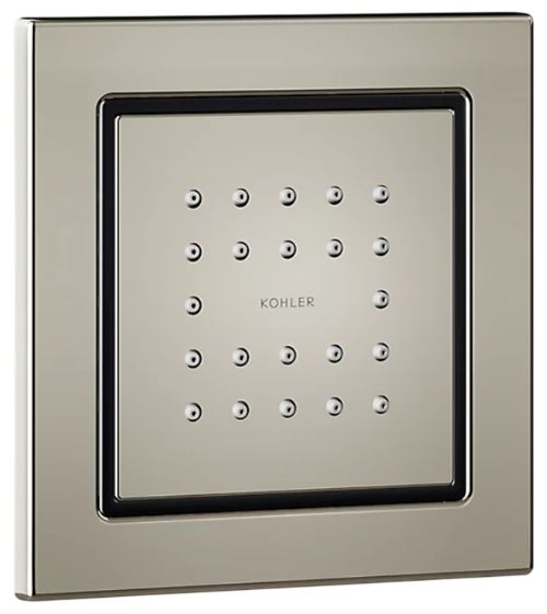KOHLER® WaterTile® Vibrant Polished Nickel 2.5 GPM Square 22-Nozzle Single-Function Body Spray-0