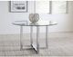 Modus Furniture Amalfi Glass Top 48" Round Dining Table with Chrome Base-1