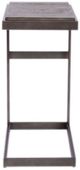 Liberty Furniture Modern View Gauntlet Gray Laptop Table with Dark Pewter Base-2
