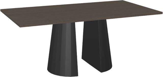 Amisco Customizable Gemma White Oak Veneer 72" Dining Table-0