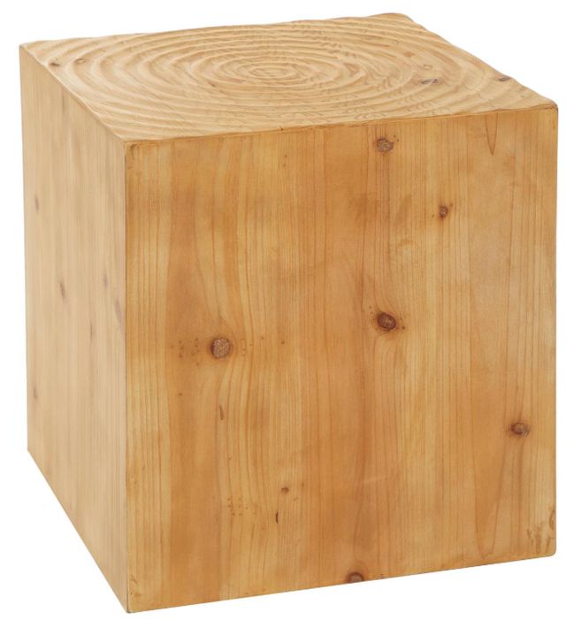 Deco Marche Brown Cube Accent Table-0