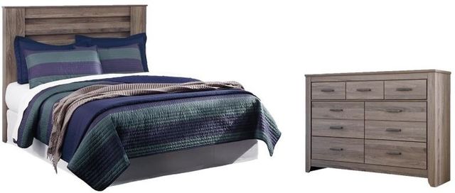 Signature Design by Ashley® Zelen 2-Piece Warm Gray King/California King Panel Headboard Set-0