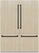 ZLINE Autograph Edition 60" 32.2 Cu. Ft. Panel Ready Built In Counter Depth French Door Refrigerator with Matte Black Accents-0