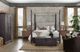 Hooker® Furniture Big Sky Charred Timber/Saxony Porcelain California King Poster Canopy Bed-1