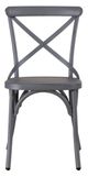 Liberty Furniture Vintage Dark Gray X Back Side Chair-1