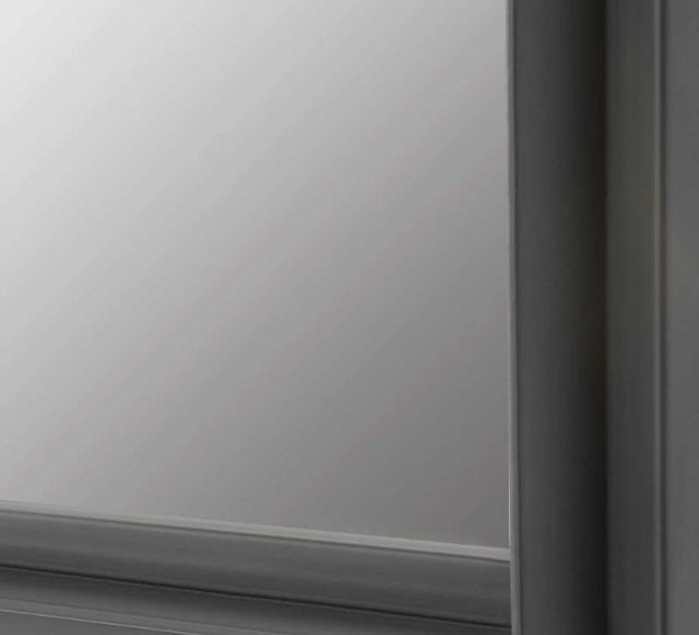 Uttermost® Spurgeon Satin Black Window Mirror-4