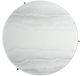 Armen Living Krike White Flow Gold Glass Top Coffee Table with Black Base-5