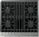 Viking® 5 Series 30" Daffodil Pro Style Dual Fuel (NG) Range with Brushed Brass Trim-4