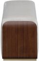 Michael Amini® Houston Mushroom Gray/Walnut Bench-3