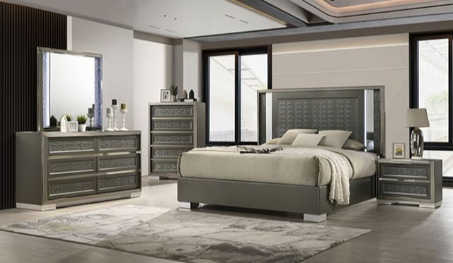 Furniture of America® Leyland Dark Gray Dresser-1