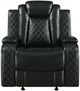 New Classic® Home Furnishings Orion II Black Power Glider Recliner-2