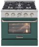 Kucht Professional KDF Series 30" Stainless Steel Pro Style Dual Fuel Range with Green Door-0