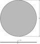Amisco Customizable Kai Thermo Fused Laminate Bar Table with 36" Tabletop-1