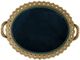 A & B Home Black/Gold Tray-1