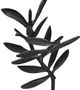 A & B Home Conway 3-Piece Black Branch Decorative Statues-2