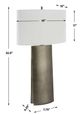 Uttermost® V-Groove Dark Steel Gray Table Lamp-2