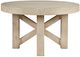 Jofran Inc. Sierrafina Beige 40" Round Coffee Table with Almond Base-0