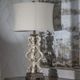 Crestview Collection Mariposa Corner Bronze/Off-White Table Lamp-4