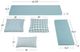 Linon Norah 5-Piece Seafoam Nook Cushion and Pillow Set-2