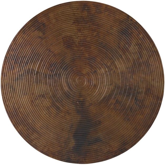 Hooker® Furniture Parkcrest Copper Round Cocktail Table with Dark Metal Base-2