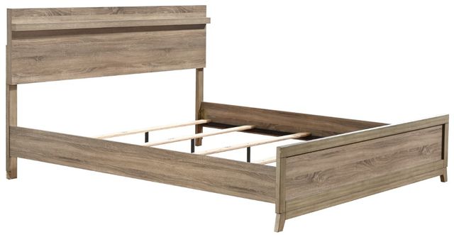 Crown Mark Tilston Natural Queen Panel Bed-3