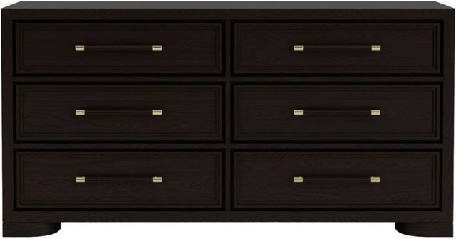 Riverside Furniture Lydia Dark Cabernet 6-Drawer Dresser-1